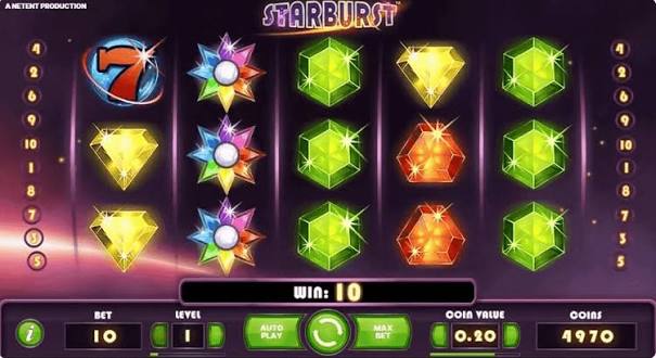 Starburst Spilleautomat Magiske Stjerner og Store Gevinster
